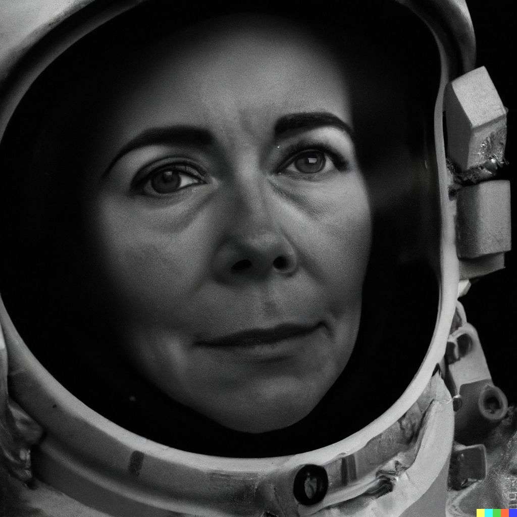 an astronaut, photograph taken by Lee Jeffries